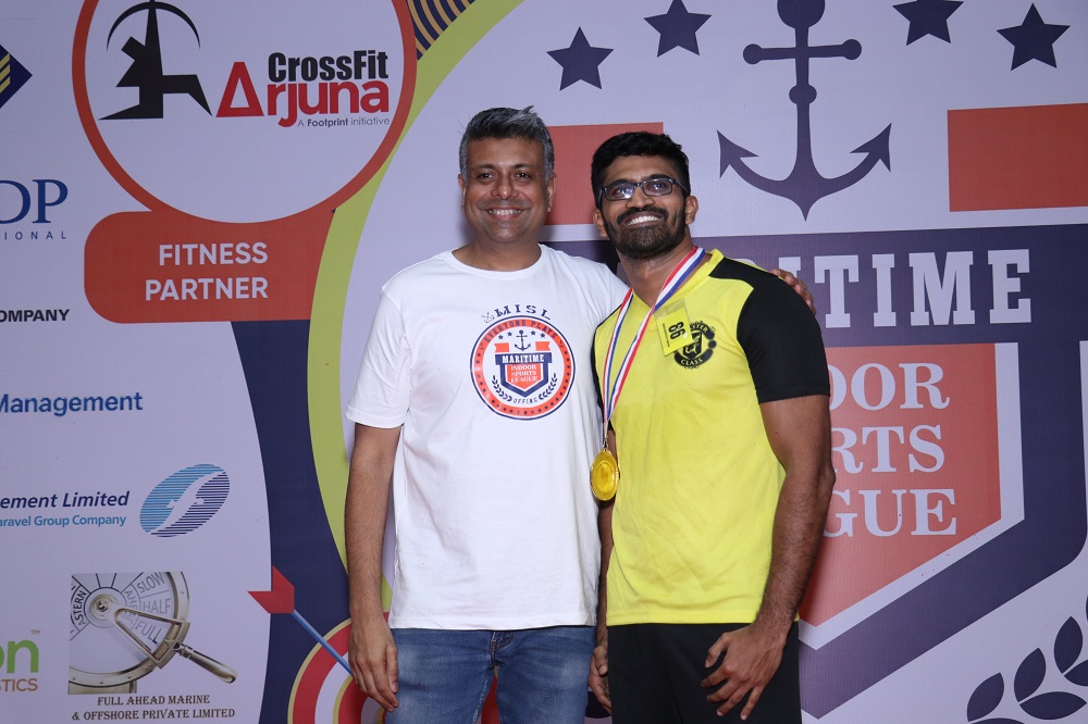 Winner Indoor Rowing Male -Vimal Kumar R from Indian Register of Shipping